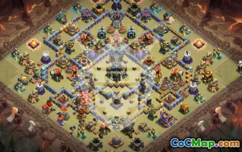 town hall 17, trophy/war base layout #47918
