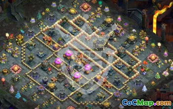town hall 17, trophy/war base layout #47924