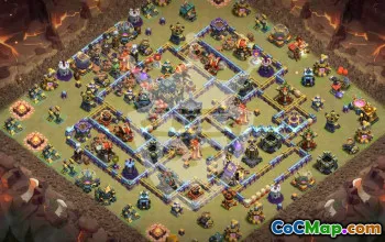 Top Clash of Clans TH17 Base Layouts & Map #47951