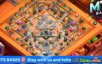 town hall 17, trophy/war base layout #47963