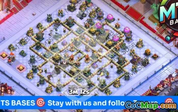 town hall 17, trophy/war base layout #47964