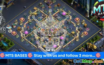 town hall 17, trophy/war base layout #48009