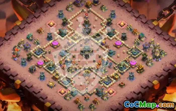 town hall 17, trophy/war base layout #48055