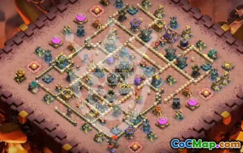 town hall 17, trophy/war base layout #48061