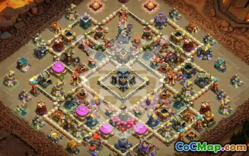 town hall 17, trophy/war base layout #48071