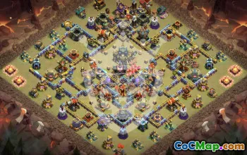 Top Clash of Clans TH17 Base Layouts with Copy Link #48083