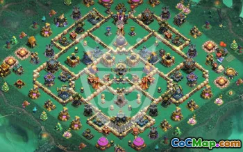 town hall 17, trophy/war base layout #48095