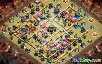 Copy Clash of Clans Town Hall 17 Base Layout #48118