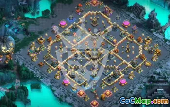 town hall 17, trophy/war base layout #48124
