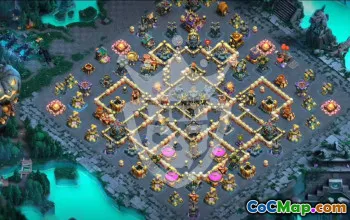 town hall 17, trophy/war base layout #48128