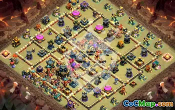 town hall 17, trophy/war base layout #48139