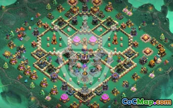 town hall 17, trophy/war base layout #48145