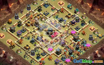 Top Copy Base Layout for Clash of Clans TH17 #48158