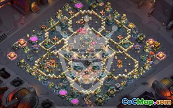 town hall 17, trophy/war base layout #48160
