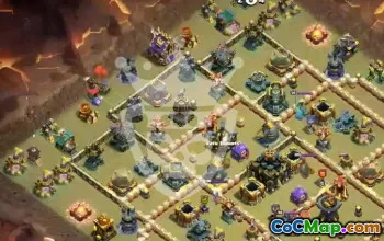 town hall 17, trophy/war base layout #48166