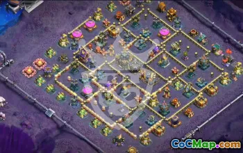 town hall 17, trophy/war base layout #48176