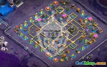 town hall 17, trophy/war base layout #48181
