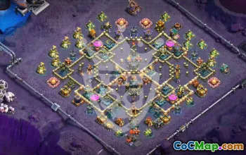 town hall 17, trophy/war base layout #48183