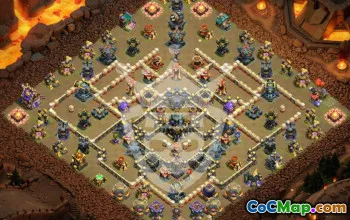 town hall 17, trophy/war base layout #48199