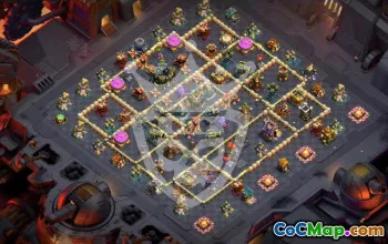town hall 17, trophy/war base layout #48219