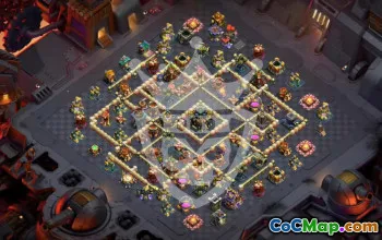 town hall 17, trophy/war base layout #48226