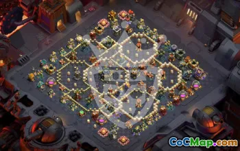 town hall 17, trophy/war base layout #48229