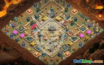 town hall 17, trophy/war base layout #48254