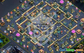 town hall 17, trophy/war base layout #48271