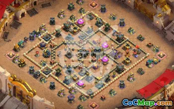 town hall 17, trophy/war base layout #48274