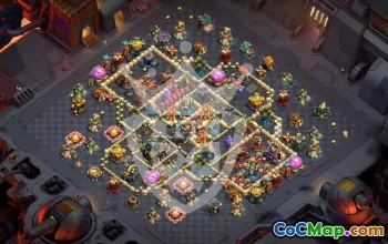 town hall 17, trophy/war base layout #48285