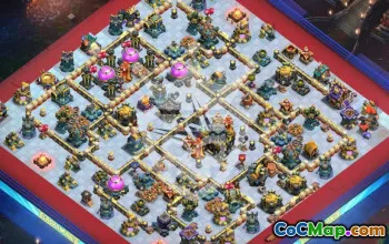 town hall 17, trophy/war base layout #48293