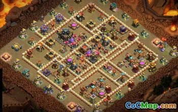 Top Town Hall 17 Base Layouts with Copy Link #48348