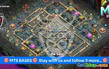 town hall 17, trophy/war base layout #48410