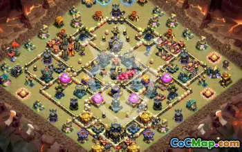 Top Town Hall 17 Base Layouts & Map Links #48436