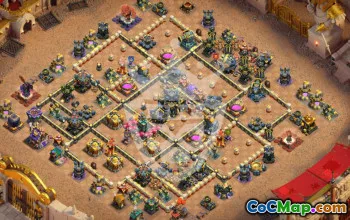 town hall 17, trophy/war base layout #48450