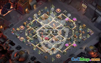 town hall 17, trophy/war base layout #48458