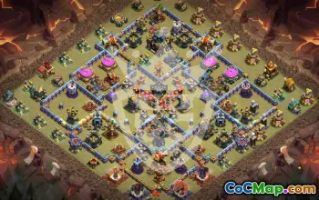Copy TH17 Clash of Clans Base Layouts #48473