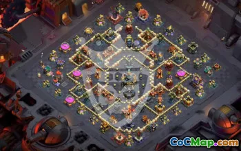 town hall 17, trophy/war base layout #48521