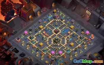 town hall 17, trophy/war base layout #48534