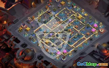 town hall 17, trophy/war base layout #48537