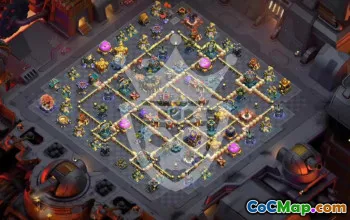 town hall 17, trophy/war base layout #48539