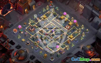 town hall 17, trophy/war base layout #48541