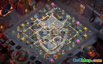 town hall 17, trophy/war base layout #48542
