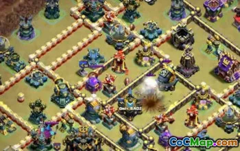 town hall 17, trophy/war base layout #48556