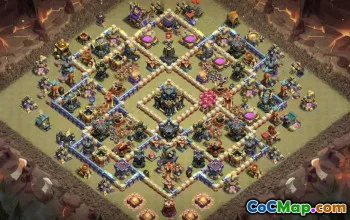 town hall 17, trophy/war base layout #48558
