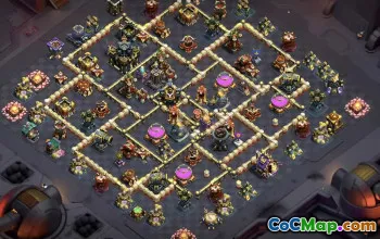 town hall 17, trophy/war base layout #48561