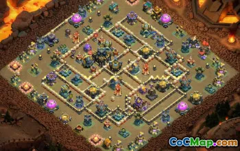 town hall 17, trophy/war base layout #48562