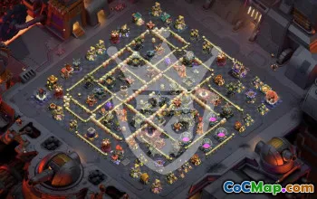 town hall 17, trophy/war base layout #48603