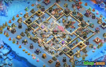 town hall 17, trophy/war base layout #48649