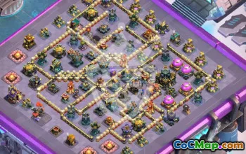 town hall 17, trophy/war base layout #48684